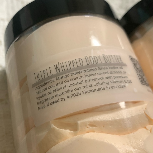 Sweet Vanilla Creamsicle Triple Whipped Body Butter Handmade Small Batches - Picture 12 of 17